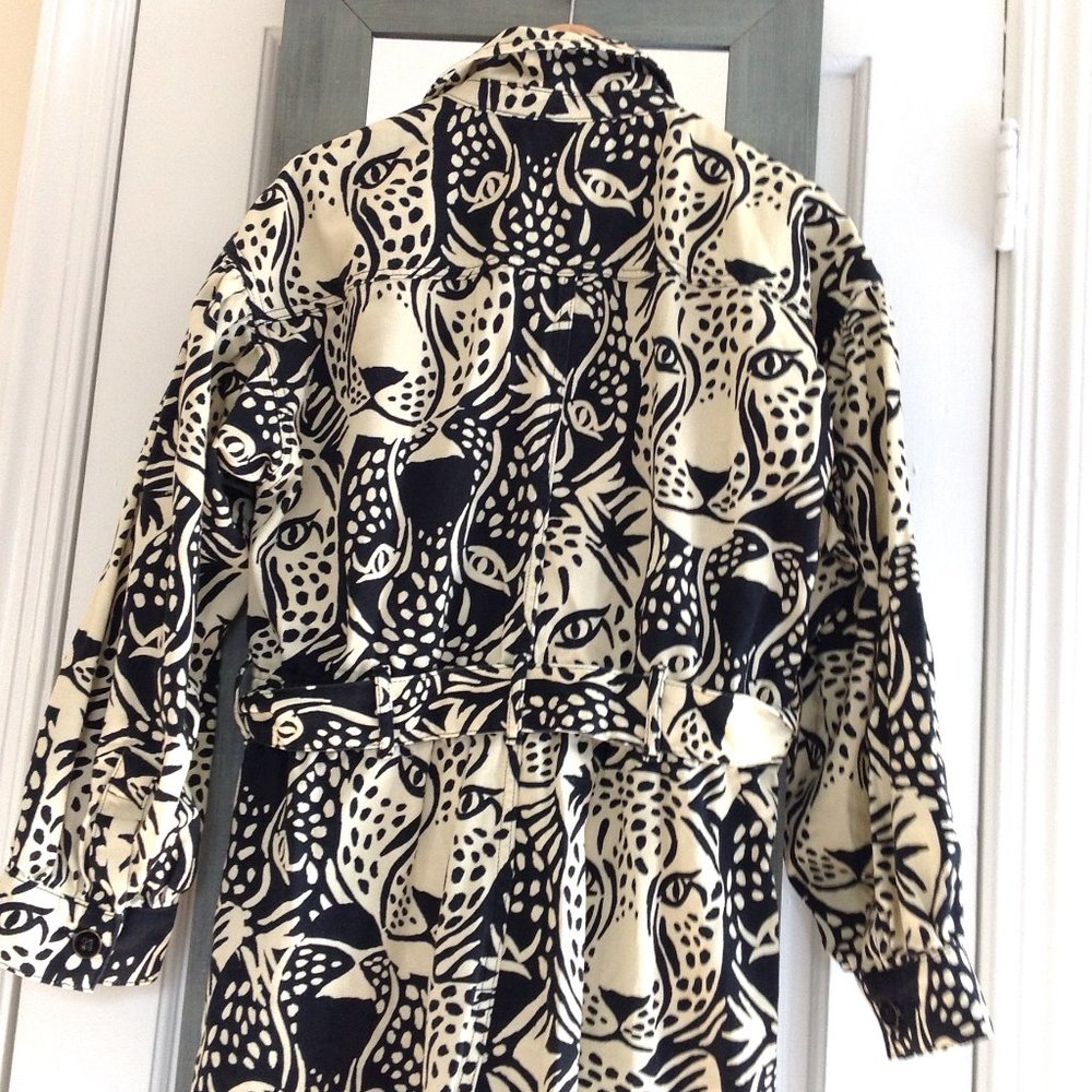 FARM Rio Midnight Leopard Belt Canvas Jumpsuit - Picture 10 of 16